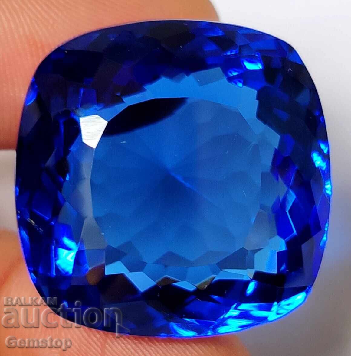 BZTs! 101.45 ct Natural Tanzanite Cushion Cut Certified VGTL from 1st!