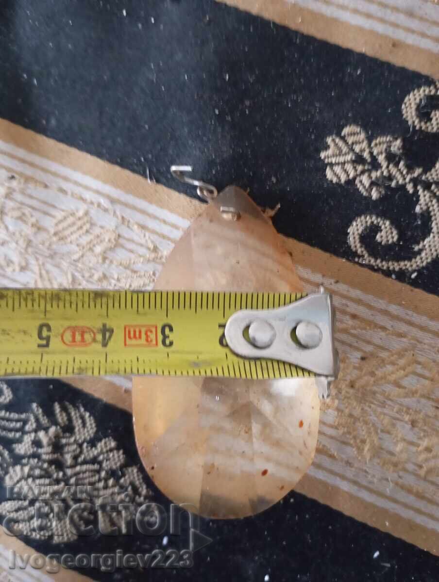 Auction  Lot of chandelier pendants, lamp