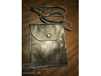 Portofel de piele pentru gât