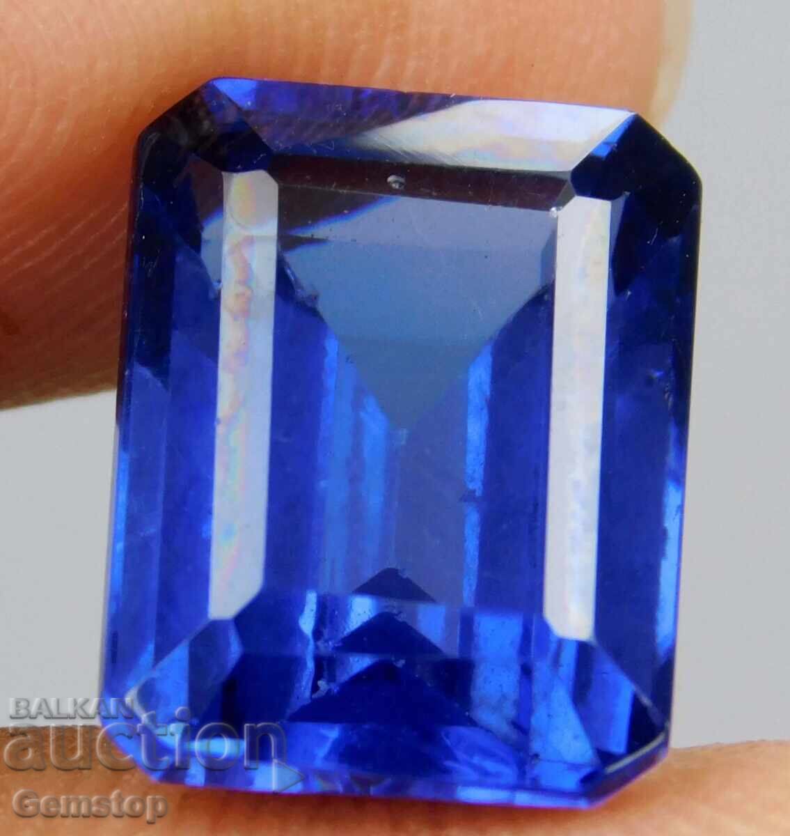 Delivery of BZTs! 8.10 ct natural benitoite emerald cert. VGTL from 1st!