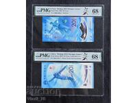 2 X 20 Yuani China 2022 PMG 68 EPQ