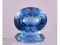 BZC! 4.30 ct Natural Aquamarine Oval Cert. AGL from 1st!