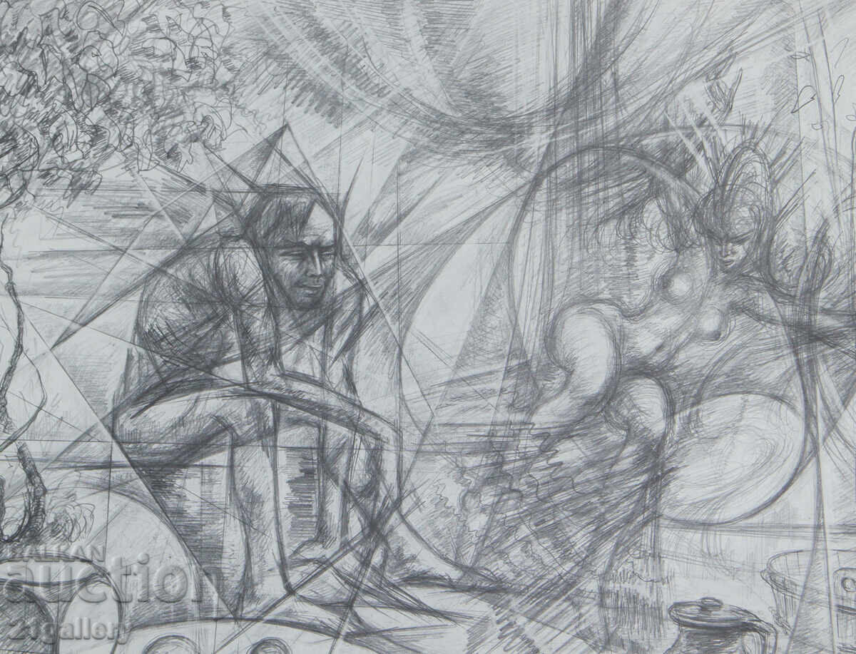 Δημοπρασία Prof. Peter Chuhovski (1922-1995) Λιθογραφία 1978