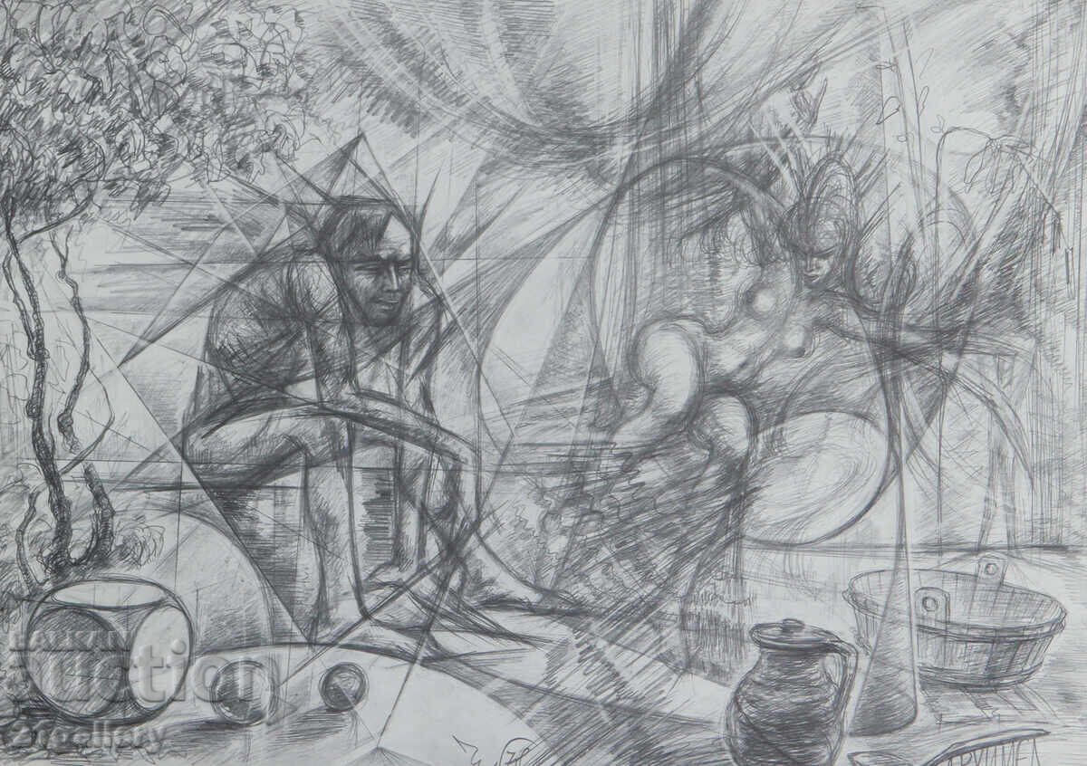 Prof. Peter Chuhovski (1922-1995) Λιθογραφία 1978