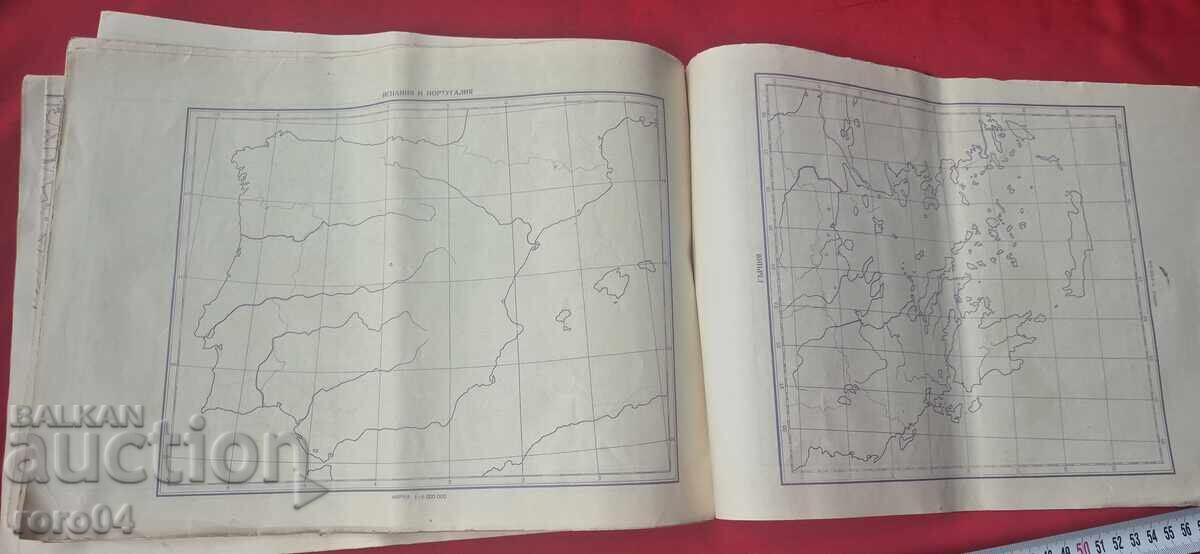 Hărți de contur de geografie - 7
