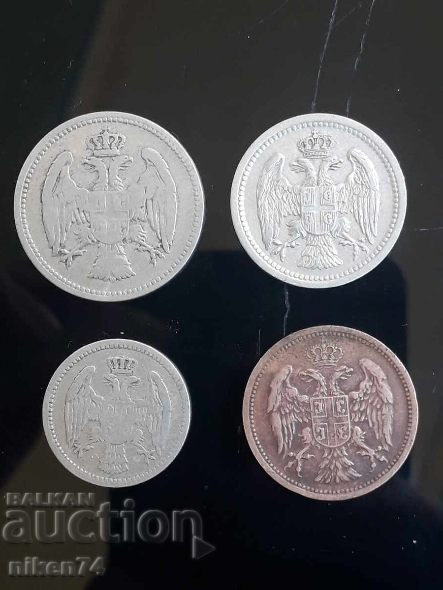 Lot of 2, 5, 10, and 20 Para Serbia with price 10.00 BGN | € 5.11