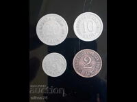 Lot of 2, 5, 10, and 20 Para Serbia