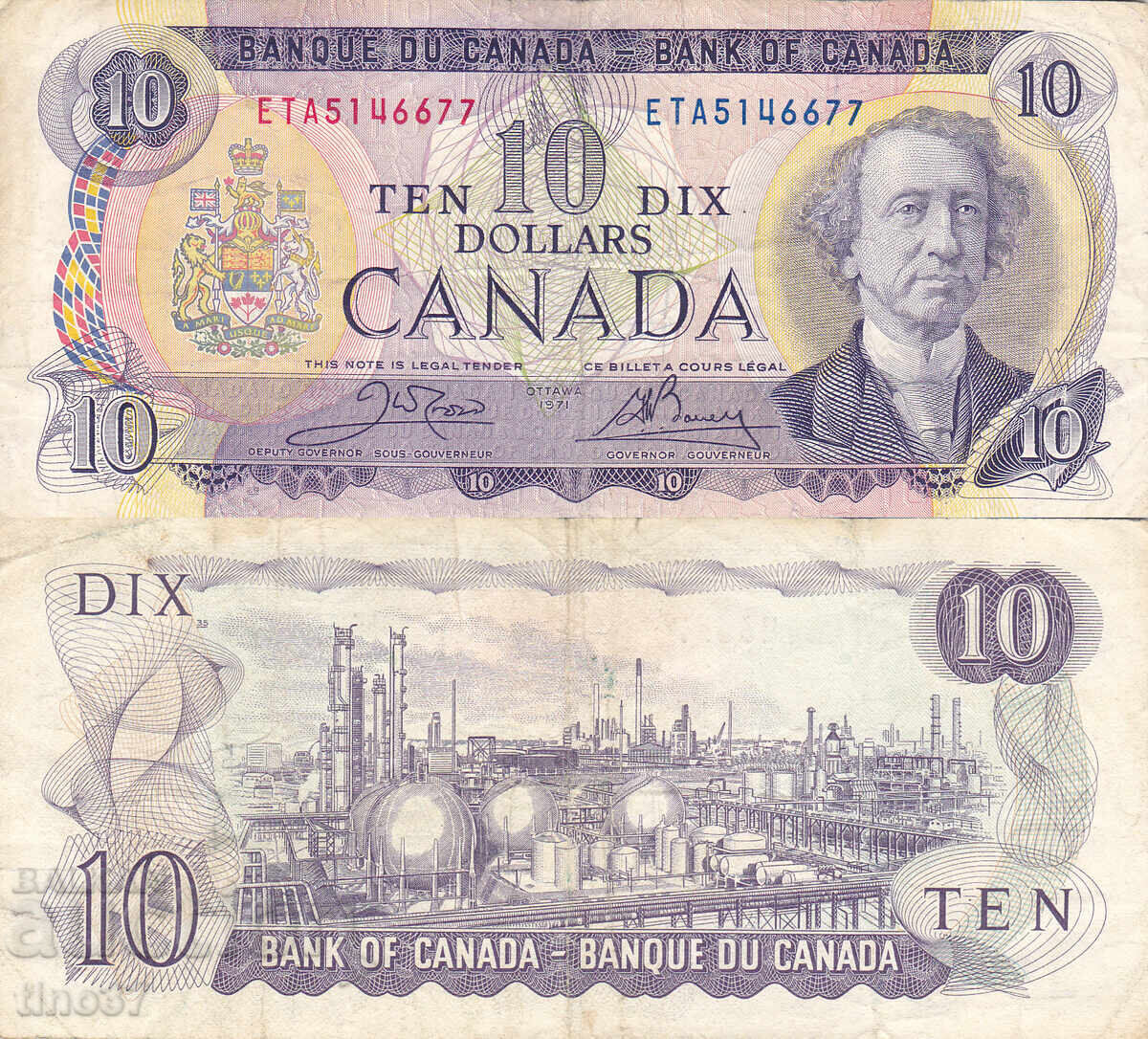tino37 - CANADA - 10 DOLLARS - 1971 tino37 - CANADA - 10 DOLLARS - 1971