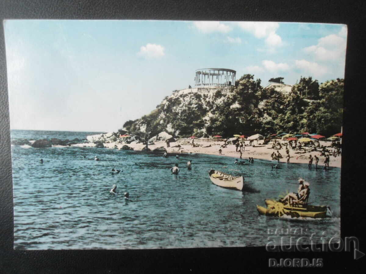VARNA. Druzhba Resort - The Beach, Old Postcard VARNA. Druzhba Resort - The Beach, Old Postcard