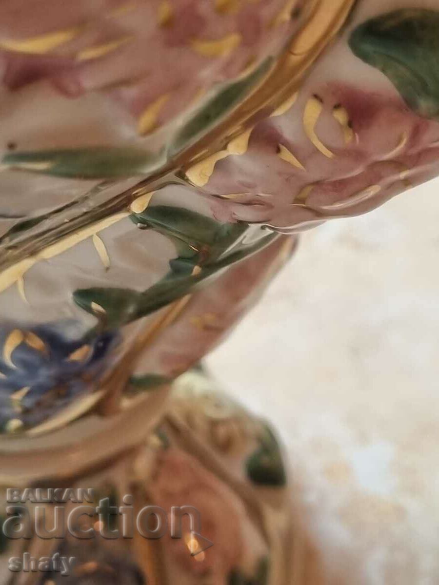 Old porcelain dish. Italian vase - 5