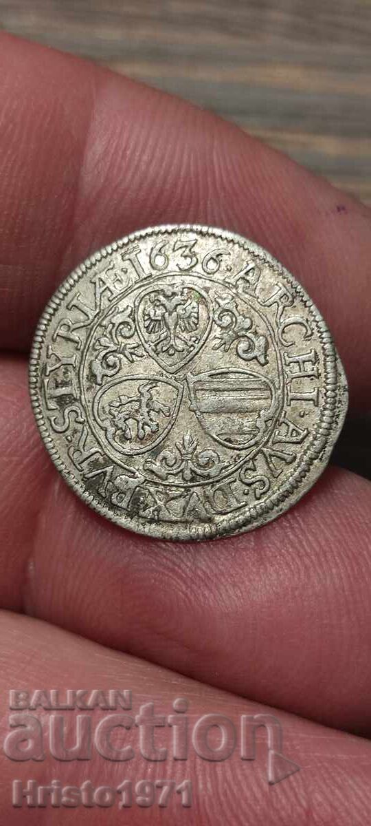 3 κρόιτσερ 1636 με τιμή 120.00 BGN | € 61.36