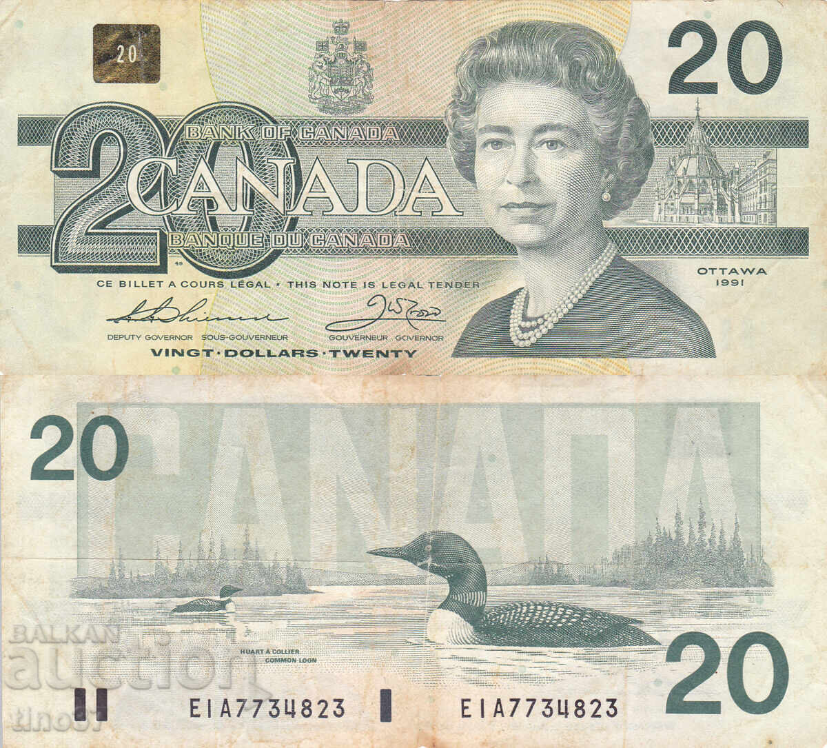 tino37- ΚΑΝΑΔΑΣ - 20 ΔΟΛΑΡΙΑ - 1991