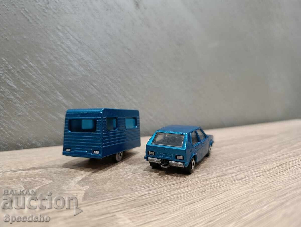 Bulgarian Matchbox - VW Golf with Matchbox caravan - 6