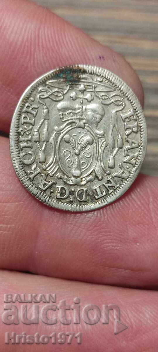 4 Kreuzer 1724 with price 120.00 BGN | € 61.36