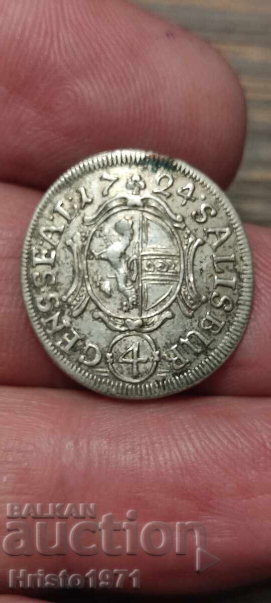 4 кройцера 1724 4 кройцера 1724