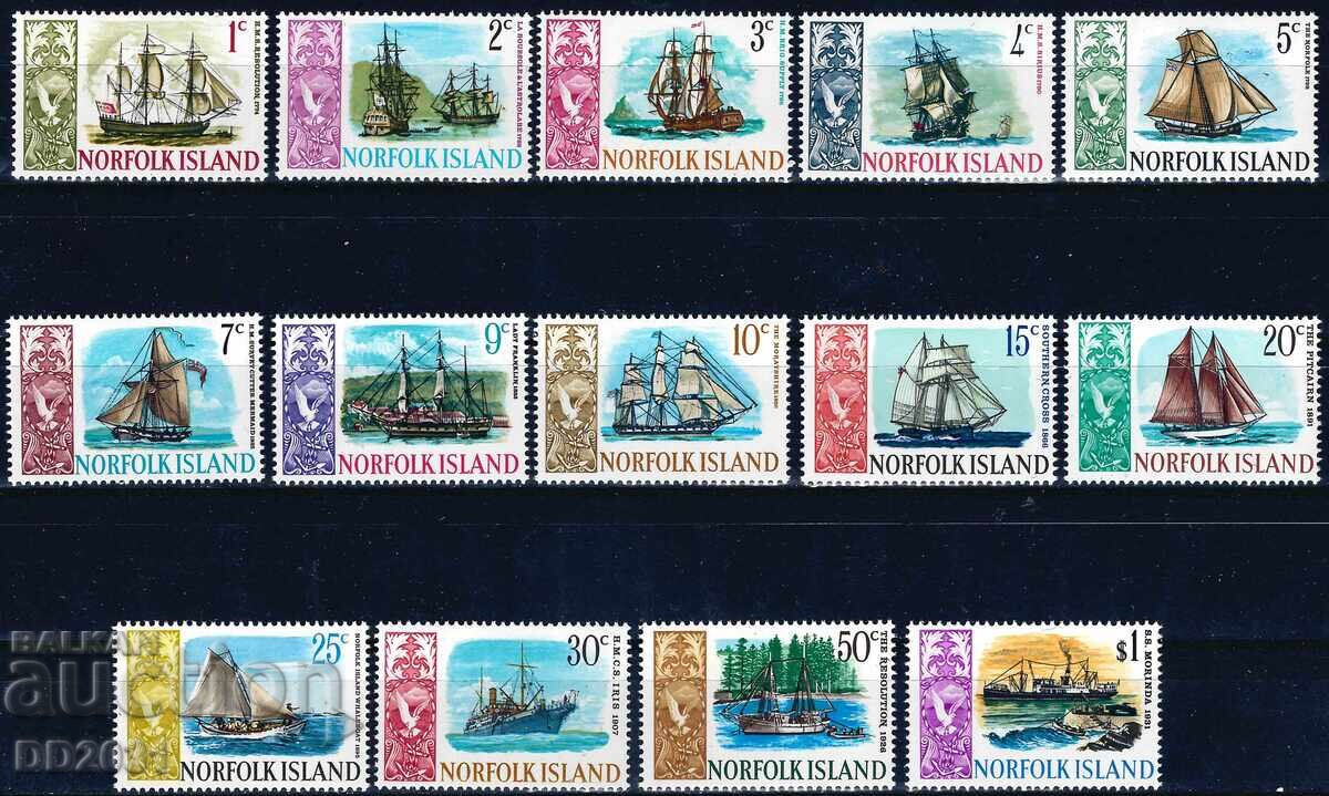 Norfolk Islands 1967 - Ships MNH