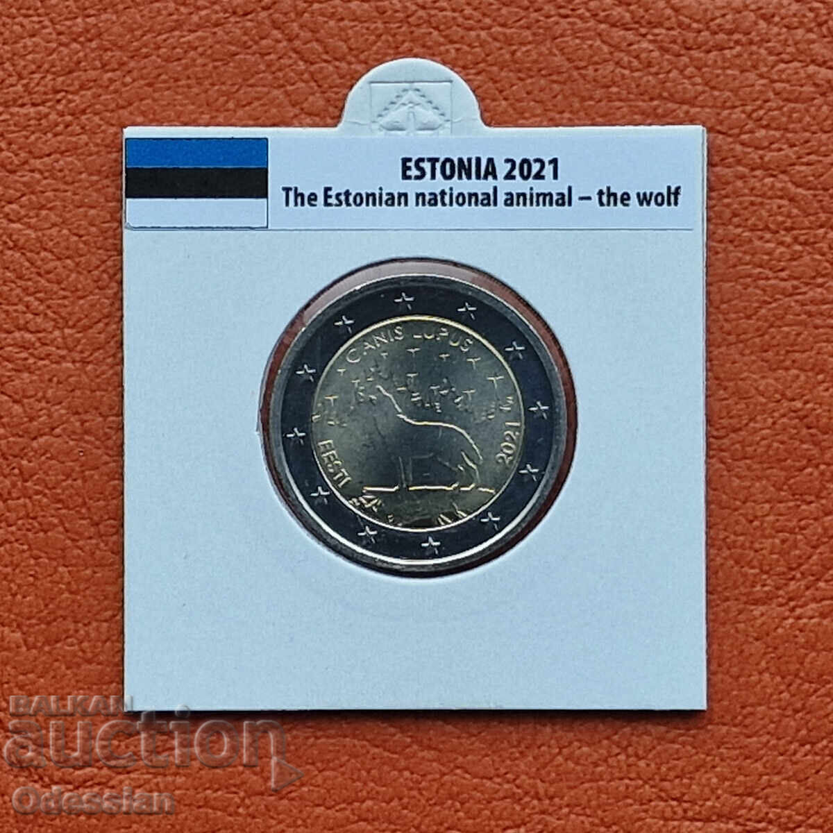 Εσθονία • 2 ευρώ • 2020 • Λύκος (Canis Lupus)