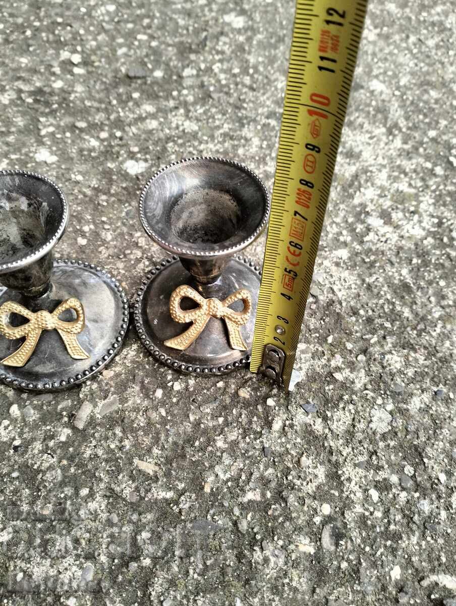 Посребрени свещници с цена 34.99 лв. | € 17.89 Посребрени свещници с цена 34.99 лв. | € 17.89