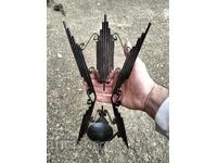 Σιδερένιο κηροπήγιο τοίχου