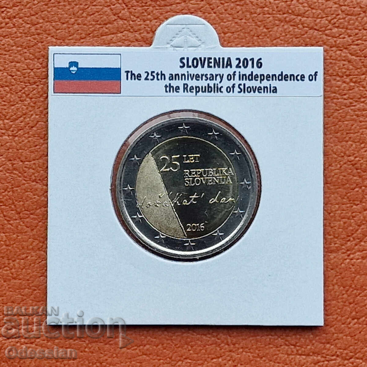 Slovenia • 2 Euro • 25th Anniversary of Slovenia's Independence Slovenia • 2 Euro • 25th Anniversary of Slovenia's Independence