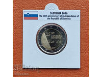 Slovenia • 2 euro • 25 de ani de la independența Sloveniei