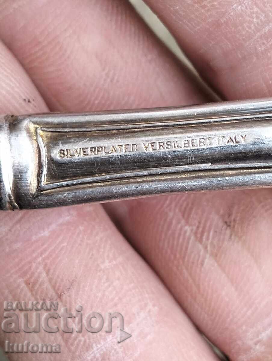 Доставка на Посребрени италиански прибори за салата маркирани