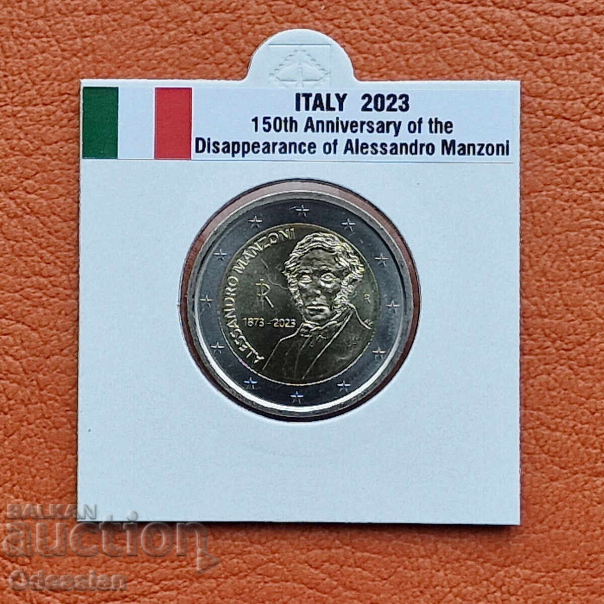 Italy • Alessandro Manzoni • 2 Euro • 2023 Italy • Alessandro Manzoni • 2 Euro • 2023