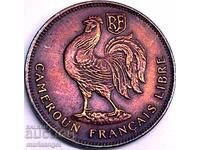 French Cameroon 1943 50 centimeters 2.7g bronze