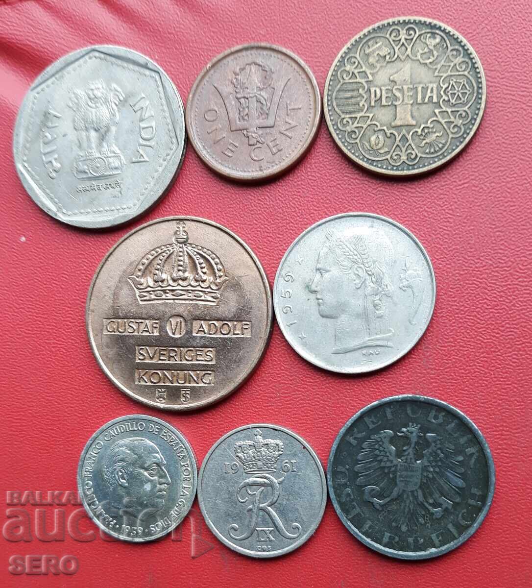 Смесен лот от 8 монети с цена 1.01 лв. | € 0.52 Смесен лот от 8 монети с цена 1.01 лв. | € 0.52