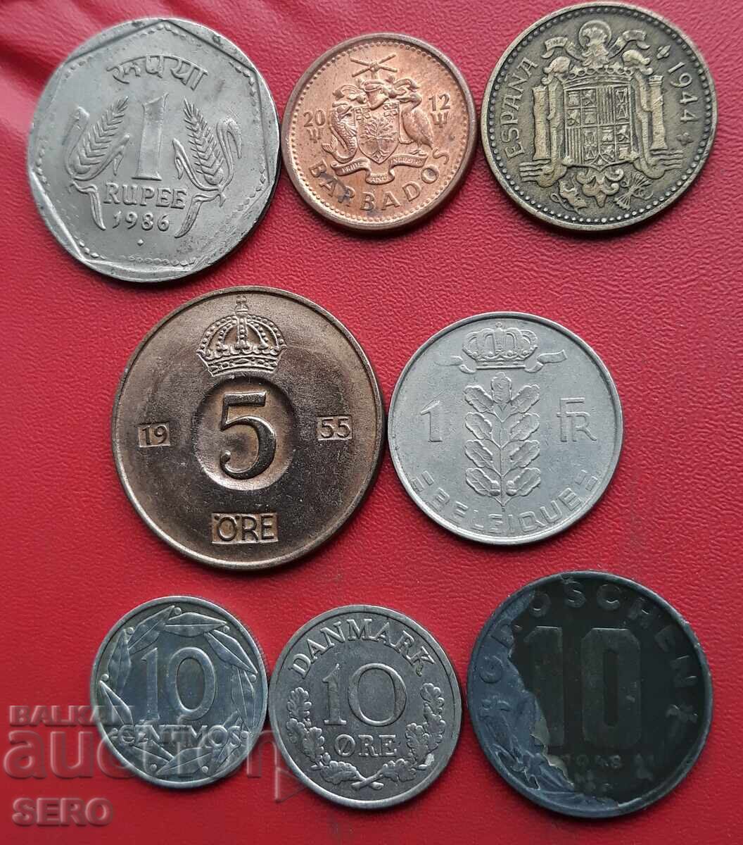 Смесен лот от 8 монети Смесен лот от 8 монети