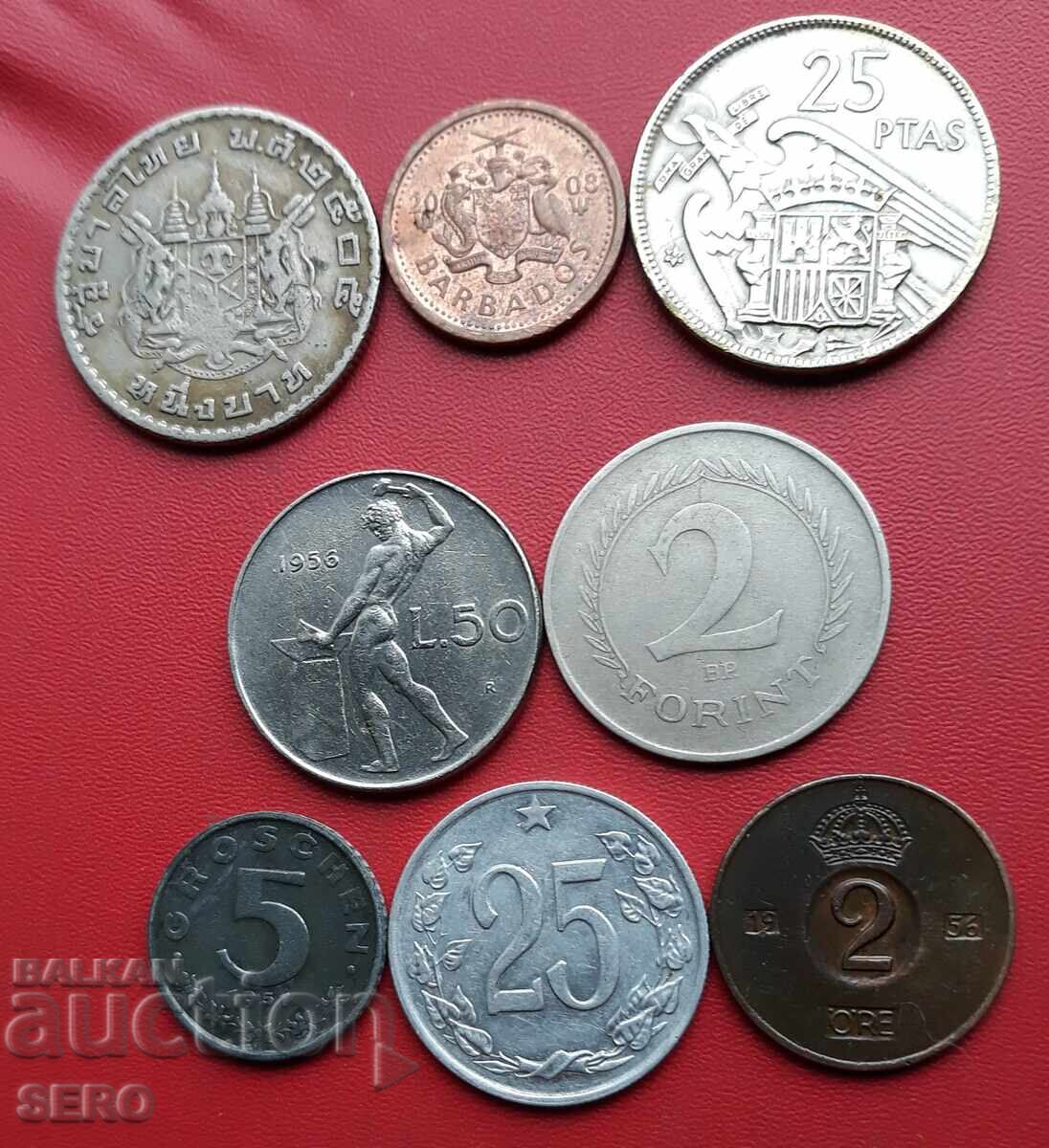 Смесен лот от 8 монети