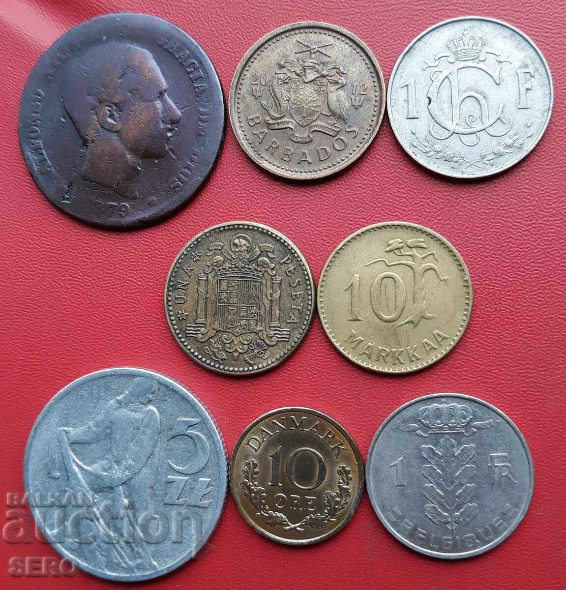 Μικτή παρτίδα 8 νομισμάτων Μικτή παρτίδα 8 νομισμάτων