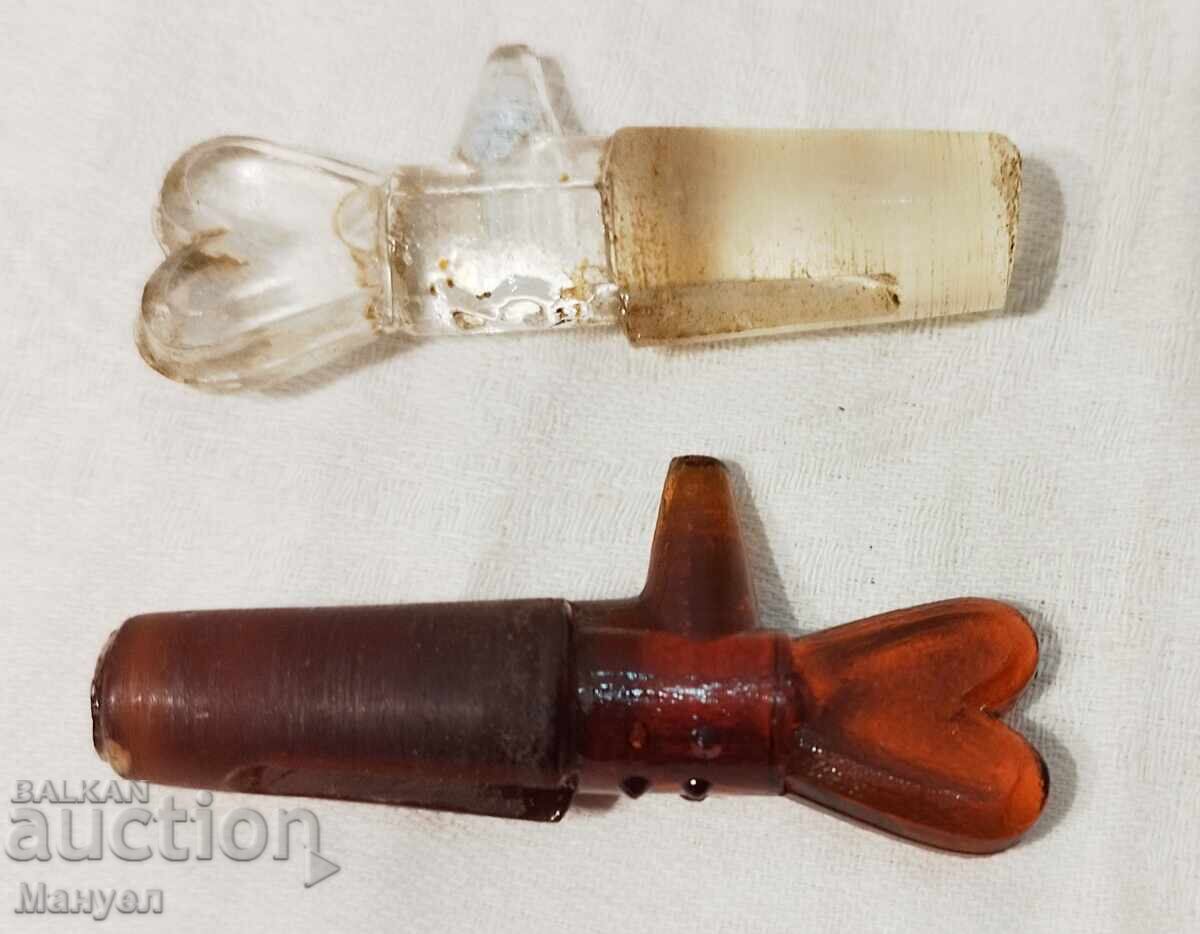 Παράδοση 2 υπέροχα παλιά αντίκες μπουκάλια "PIXAVON"