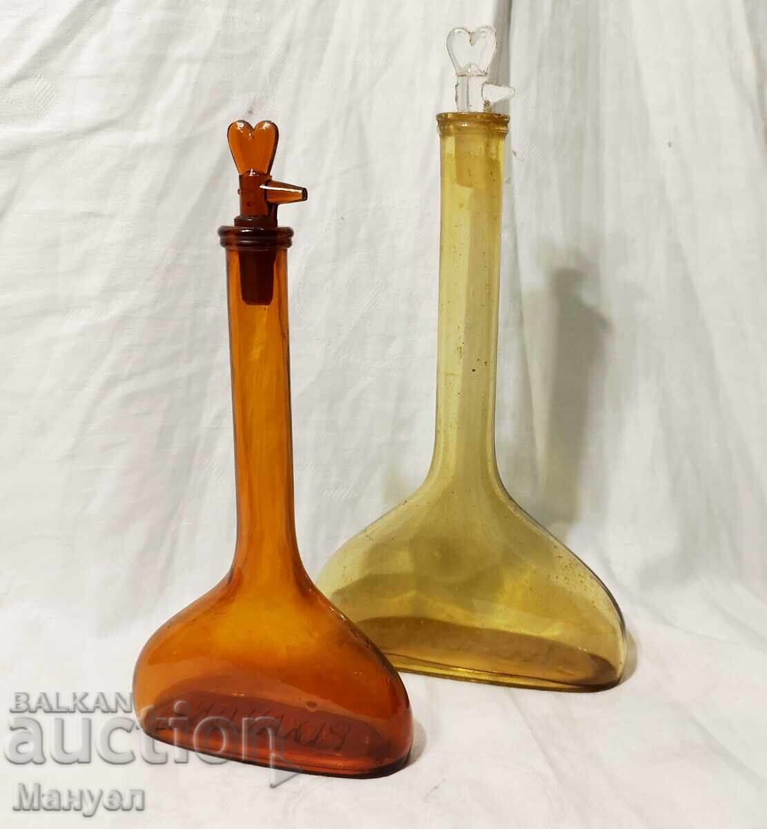 2 υπέροχα παλιά αντίκες μπουκάλια "PIXAVON"