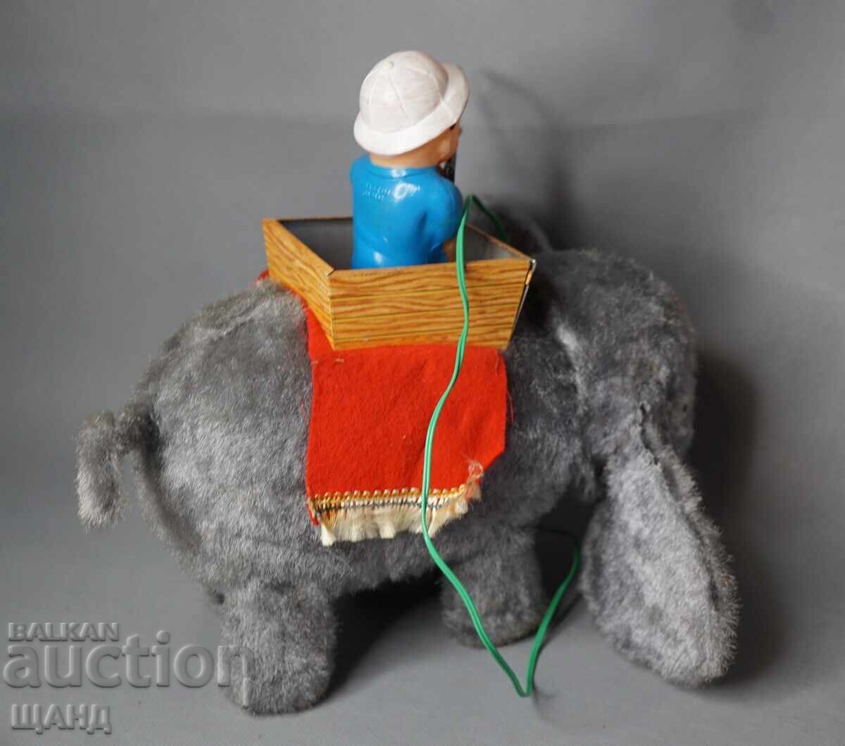 Delivery of Old Japanese Metal Elephant Hunter Toy Delivery of Old Japanese Metal Elephant Hunter Toy