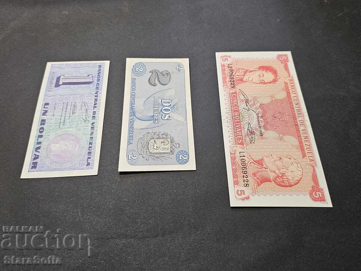 Σετ 1, 2 και 5 Μπολίβαρ Βενεζουέλας 1989 UNC - 7 Σετ 1, 2 και 5 Μπολίβαρ Βενεζουέλας 1989 UNC - 7