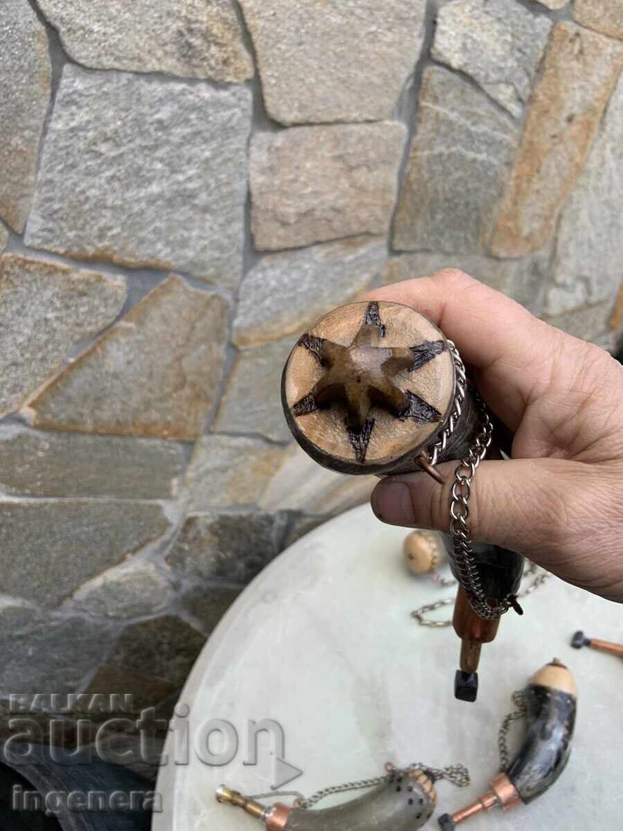 POWDER HORN (made) FROM HORN - 5 POWDER HORN (made) FROM HORN - 5