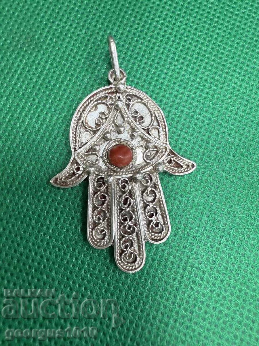 Pandantiv argintiu Mâna Fatimei nr. 7689