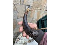 Μπαρουτοθήκη από κέρατο