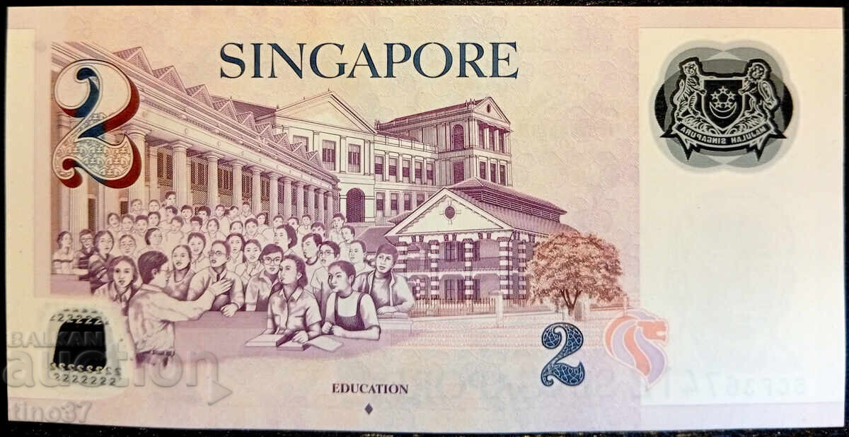 Licitație tino37 - SINGAPUR - 2 DOLARI - 2011 - POLIMER - XF