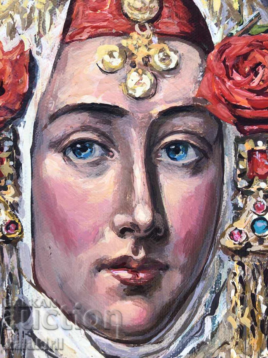 “Българка и рози” с цена 1200.00 лв. | € 613.55