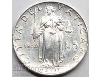 5 Lire 1952 Vatican