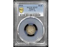 50 Stotinki 1910 PCGS AU 53