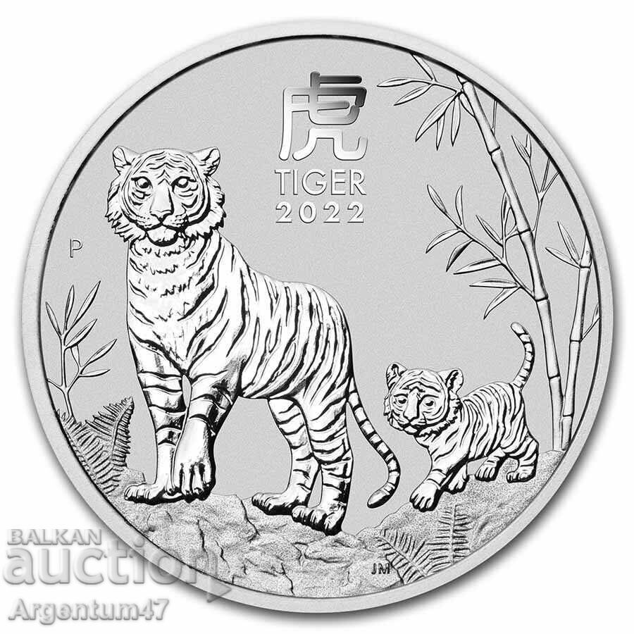 ARGINT 1 OZ 2022 AUSTRALIA - ANUL LUNAR AL TIGRULUI ARGINT 1 OZ 2022 AUSTRALIA - ANUL LUNAR AL TIGRULUI