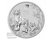 SILVER 1 OZ 2022 AUSTRALIA - YEAR OF THE TIGER