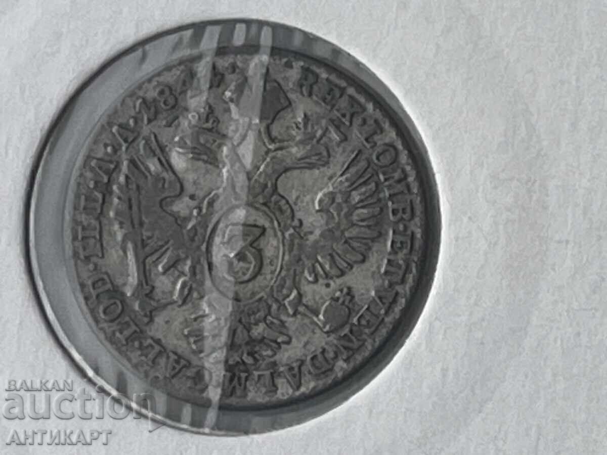 Redka ασημένια νομίσματα Αυστρίας 3 κρόιτσερ 1844 με τιμή € 18.00 | 35.21 BGN