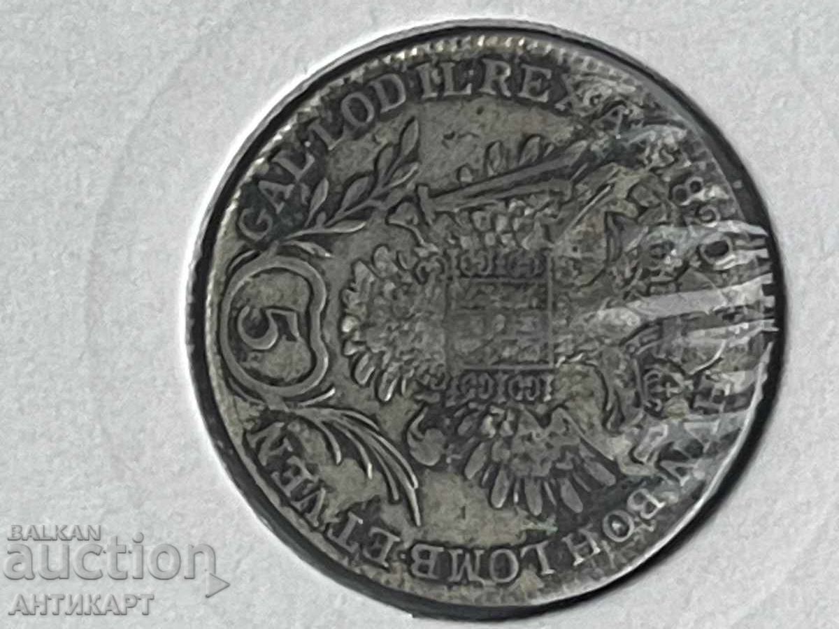 Silver coin Austria 5 Kreuzer 1820 with price 45.00 BGN | € 23.01