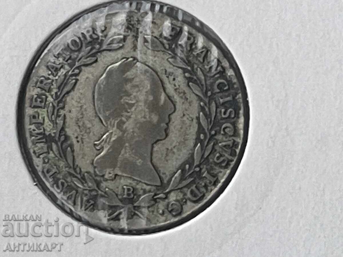 Delivery of Silver coin Austria 5 Kreuzer 1820