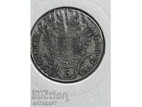 Silver coin Austria 5 Kreuzer 1820