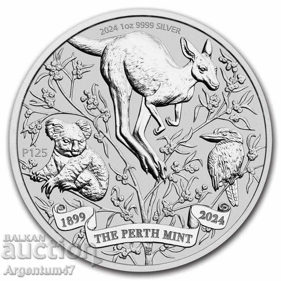 ΑΡΓΥΡΟΣ 1 OZ 2024 ΑΥΣΤΡΑΛΙΑ - ΕΠΕΤΕΙΟΣ 125